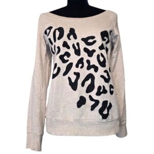 Miss Chievous Women's Beige with Black Lace Leopard Spot Cut Outs Size Small